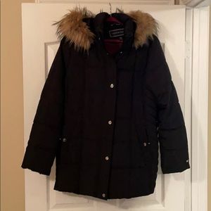Hooded Faux Fur Puffer Coat